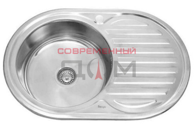 Мойка врезная SINKLIGHT N7750 ECO L0,6/160 1P (*15) + СИФОН